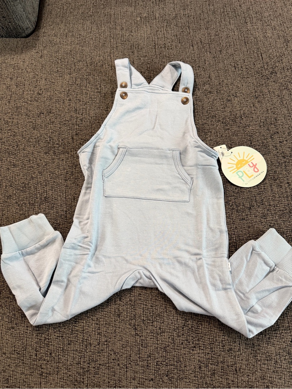 Little Sleepies Light Baby Overalls Romper